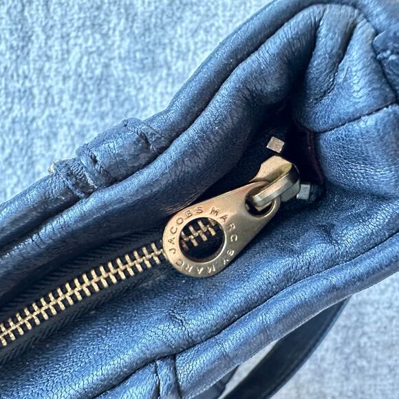 Marc by Marc Jacobs Flash Kelsey Black Lamb Leather Crossbody Handbag - Picture 11 of 13